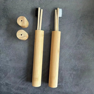 Bamboo Travel Toothbrush & Case
